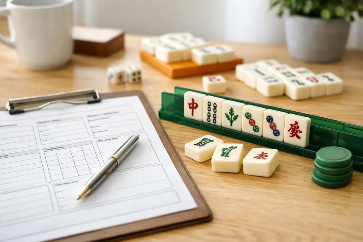 Mahjong Planner Printable for Better Game Days