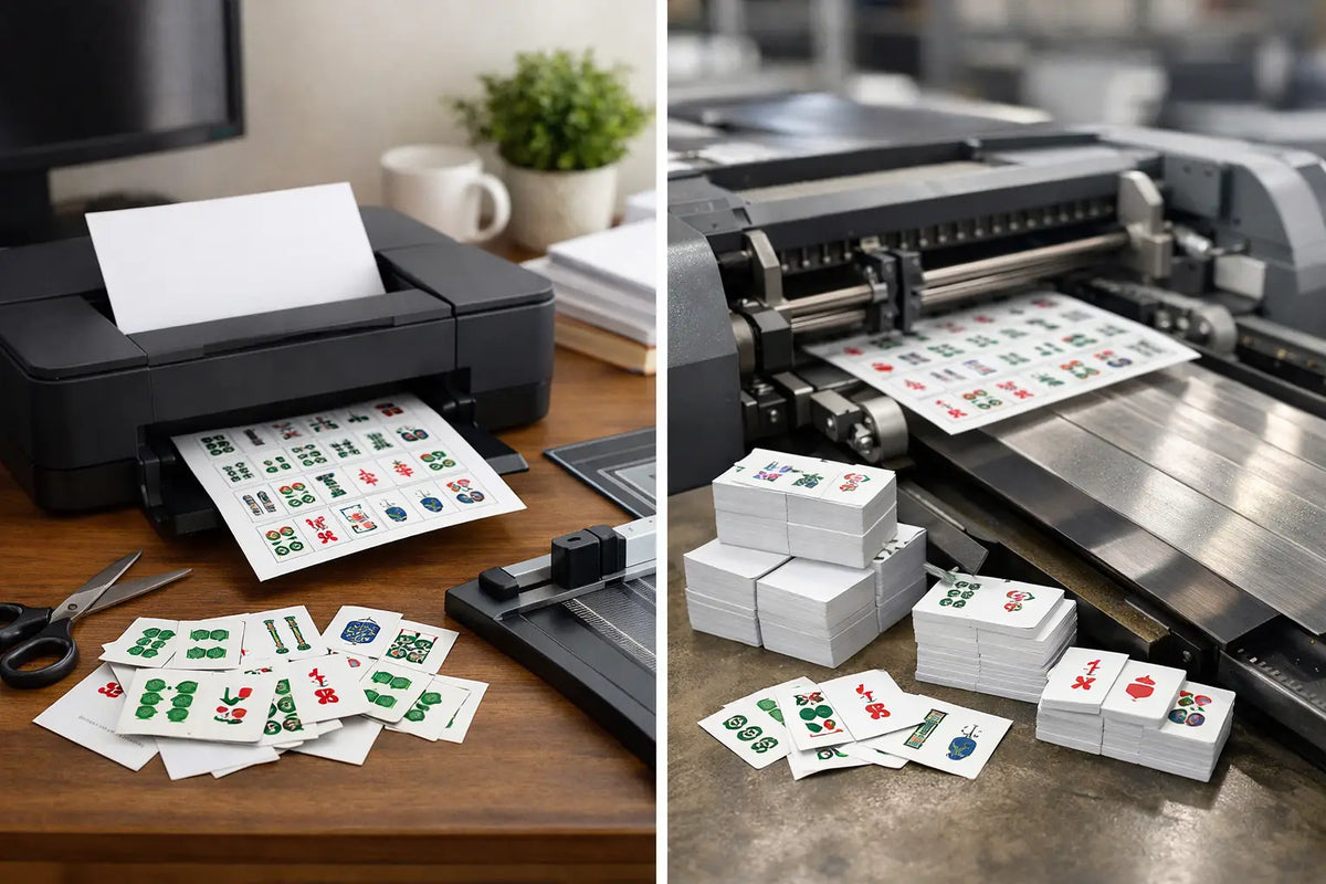 Home Printing vs Print Shops for Mahjong Cards