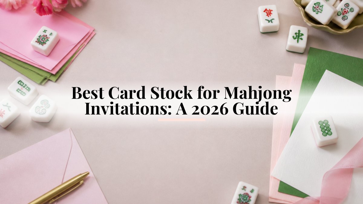 Best Card Stock for Mahjong Invitations: A 2026 Guide