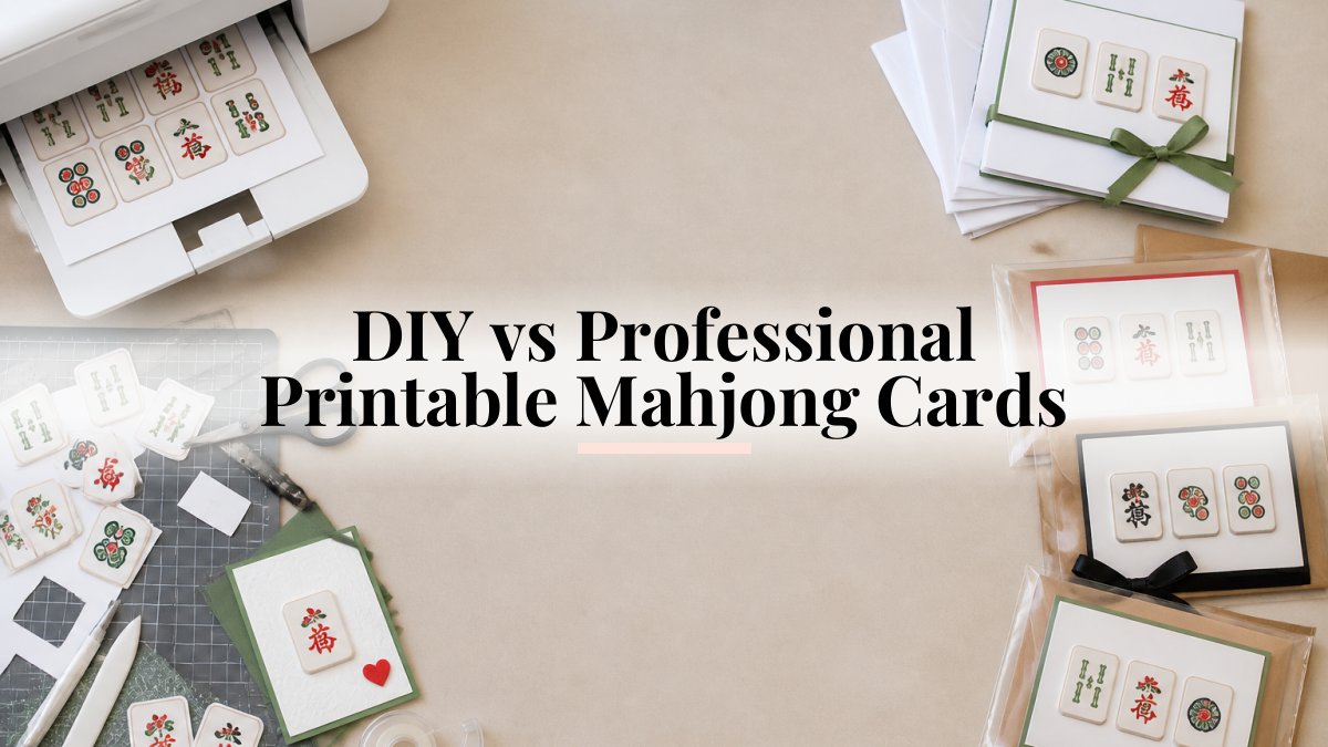 DIY vs Professional Printable Mahjong Cards