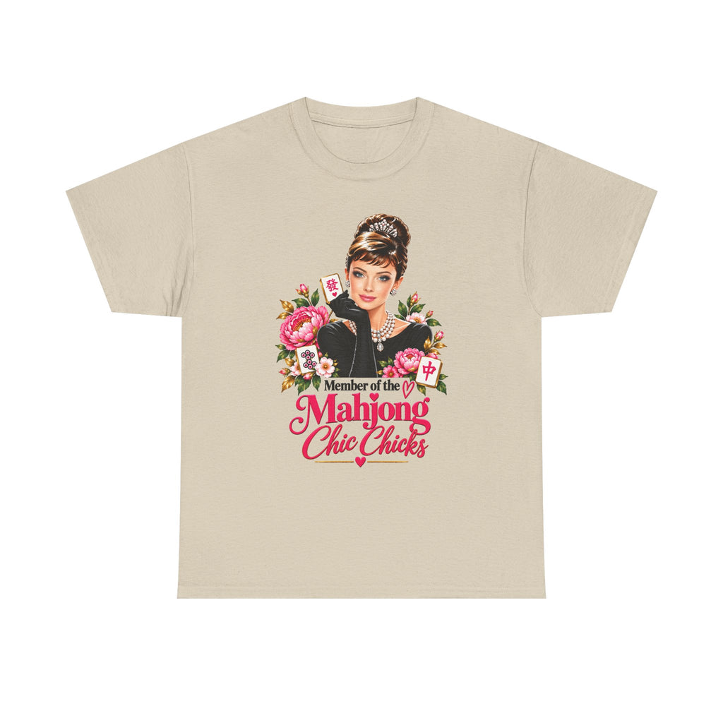 Mahjong Chic Chicks Tee | Vintage Glam Mahjong Graphic Shirt