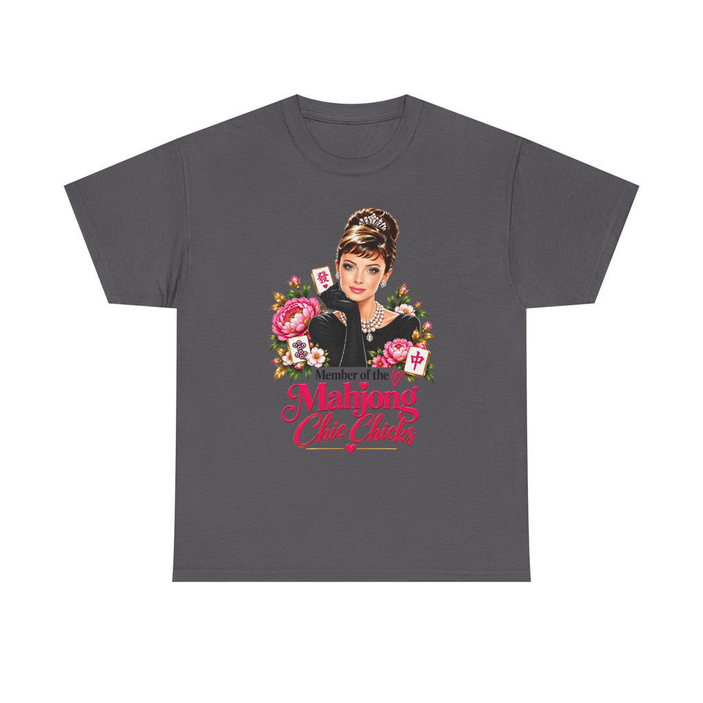 Mahjong Chic Chicks Tee | Vintage Glam Mahjong Graphic Shirt