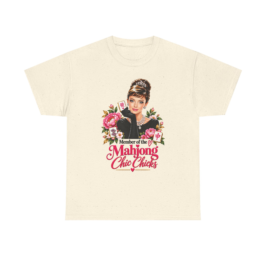 Mahjong Chic Chicks Tee | Vintage Glam Mahjong Graphic Shirt