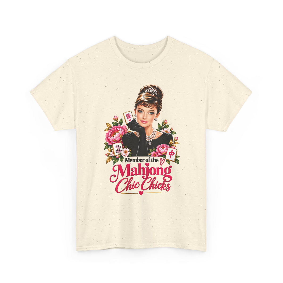 Mahjong Chic Chicks Tee | Vintage Glam Mahjong Graphic Shirt