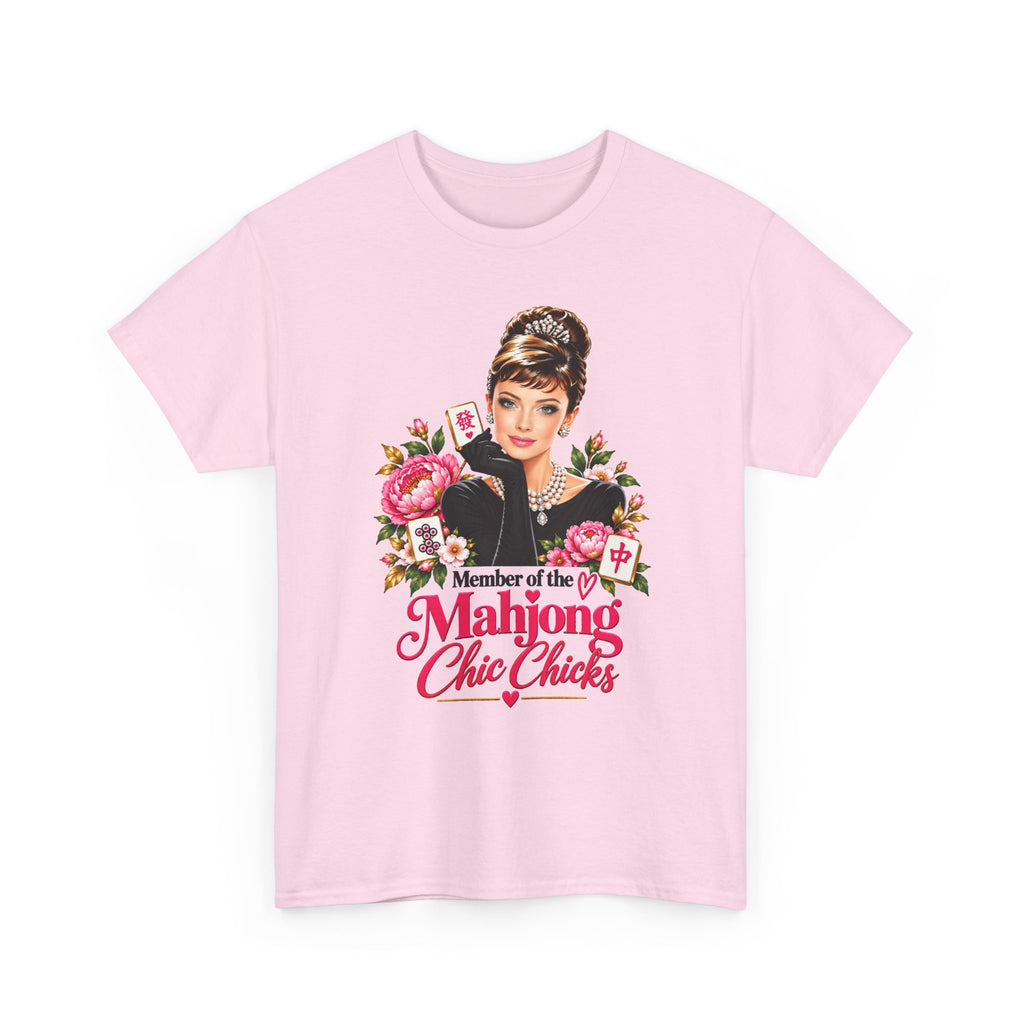 Mahjong Chic Chicks Tee | Vintage Glam Mahjong Graphic Shirt
