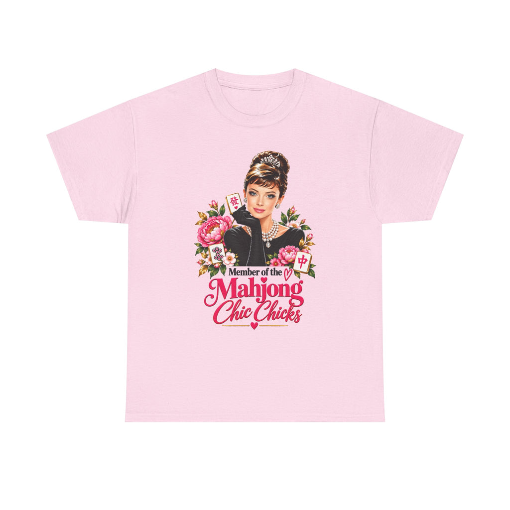 Mahjong Chic Chicks Tee | Vintage Glam Mahjong Graphic Shirt