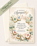 Mahjong Tiles Sympathy Card