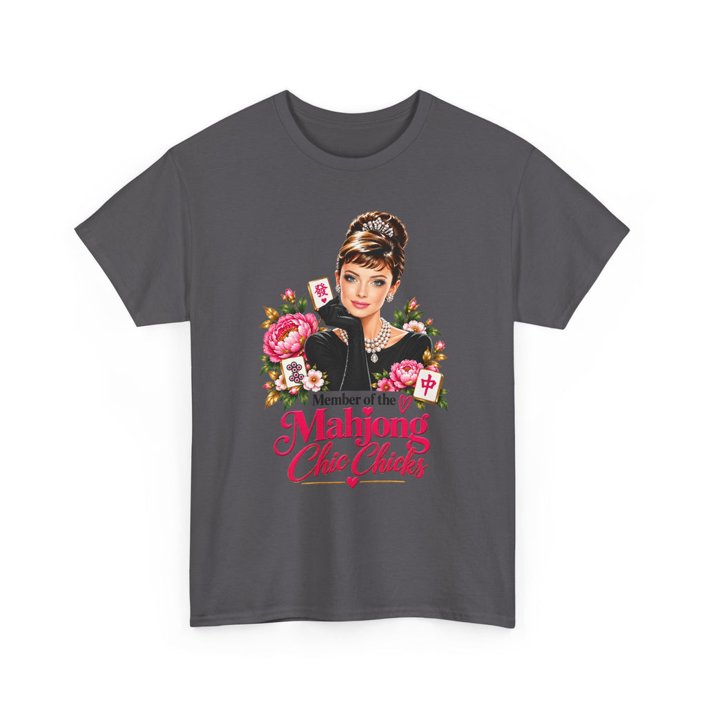 Mahjong Chic Chicks Tee | Vintage Glam Mahjong Graphic Shirt