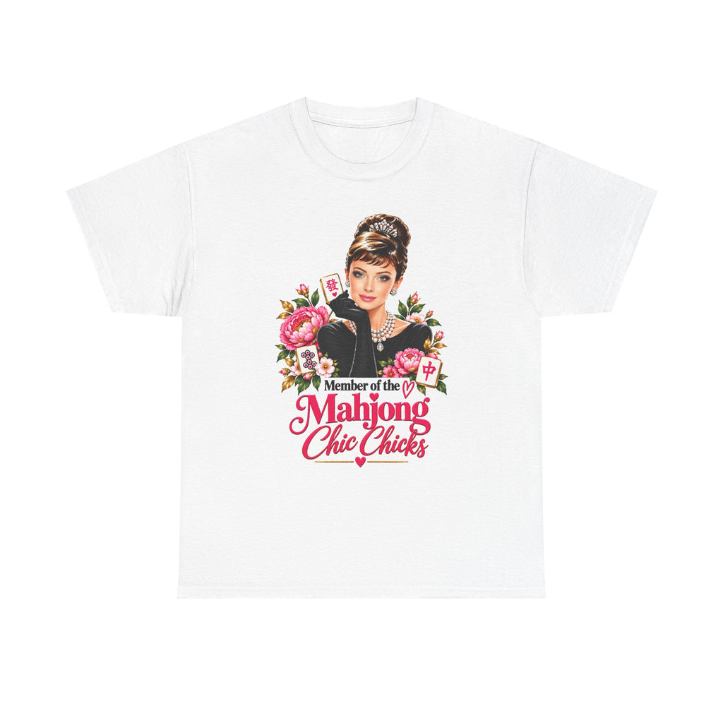 Mahjong Chic Chicks Tee | Vintage Glam Mahjong Graphic Shirt