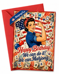 Mahjong We Can Do It Birthday Card | Retro Humor (Digital Download)