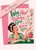 Mahjong Birthday Card Printable | Woohoo Birthday Card | Instant Digital Download (Copy)