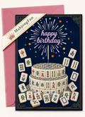 Mahjong Cake Birthday Card | instant Download (Digital Download)